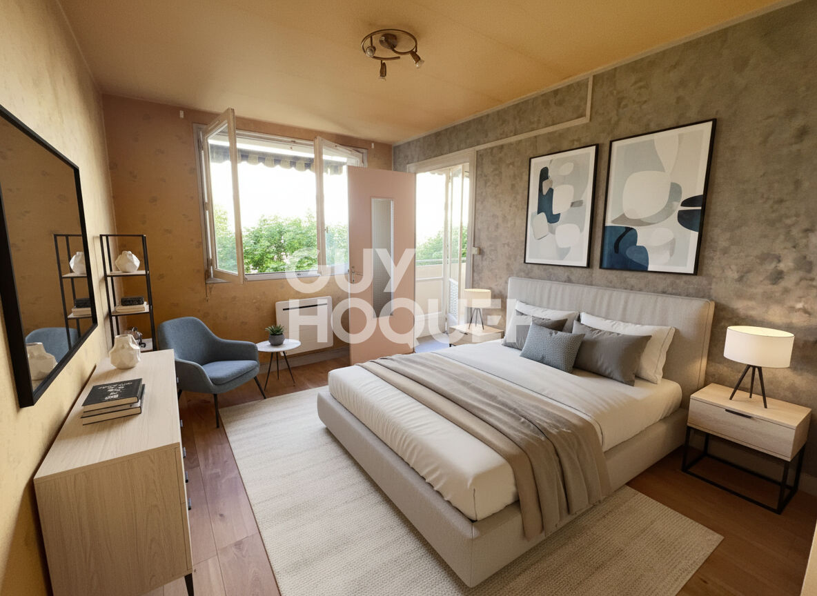 Appartement deux chambres avec balcon au calme