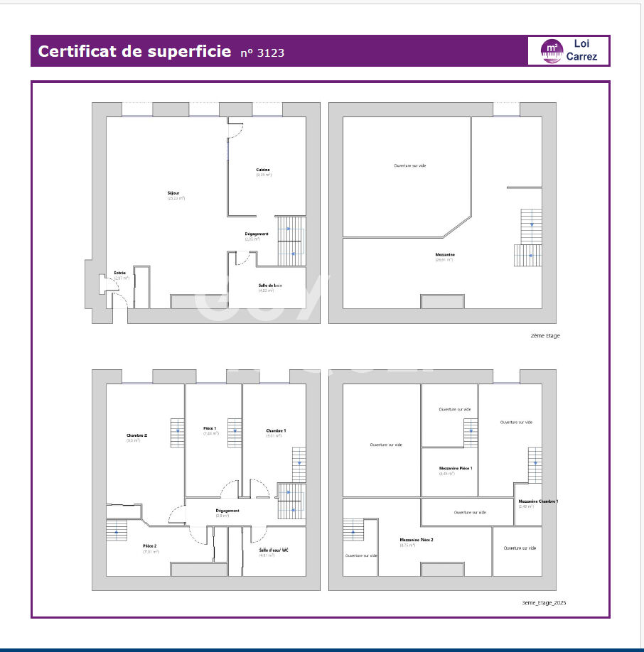 LYON 1er - APPARTEMENT FAMILIAL EN DUPLEX