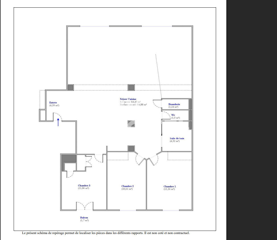 Appartement 110 m² - vue Fourvière - traversant