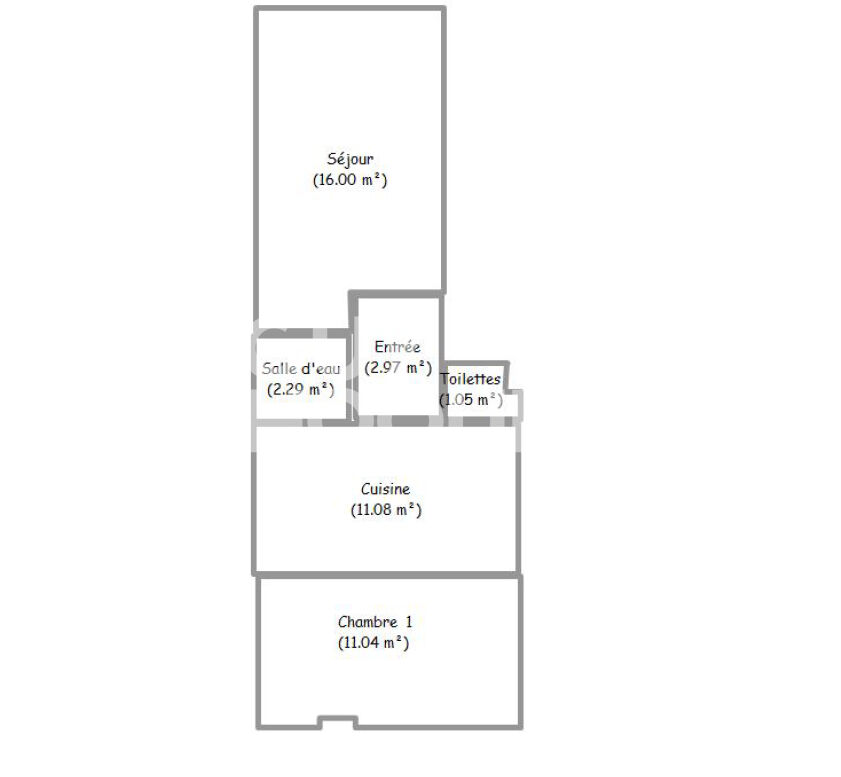 Croix Rousse T2 transformable T3 44 m2 dernier étage rue des Chartreux sur cour 