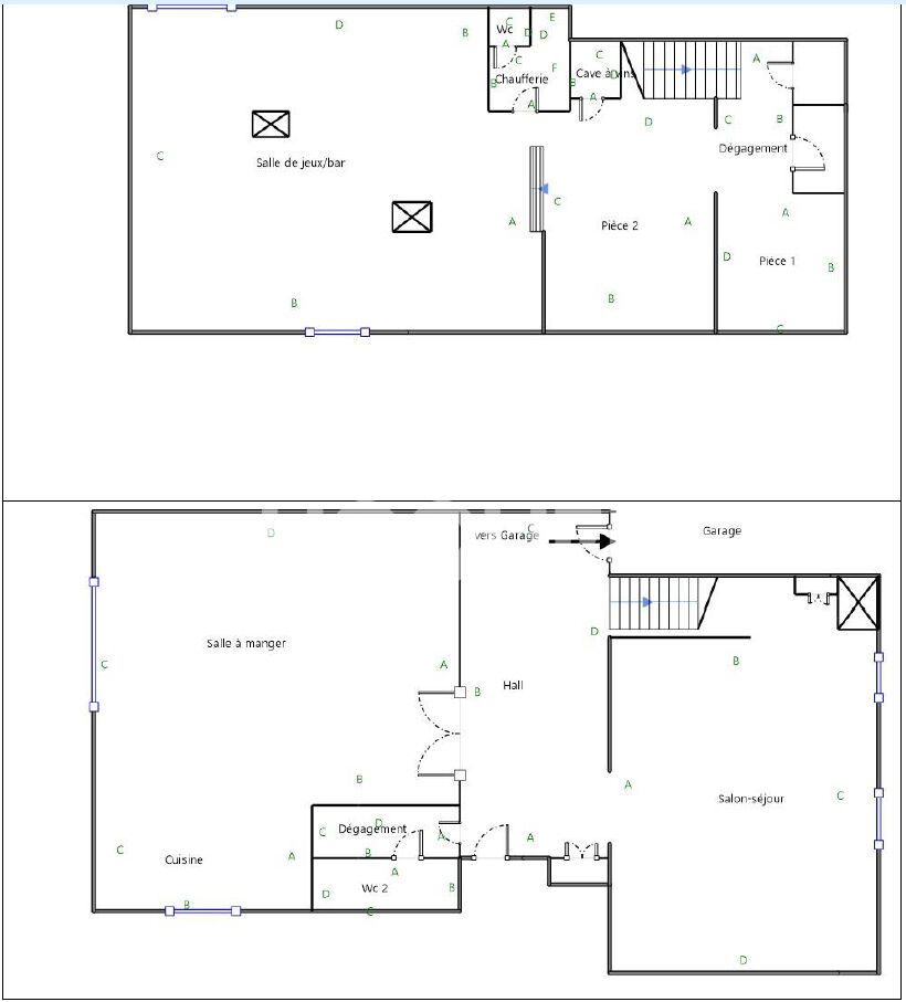 Plateau Croix-Rousse -  Villa 332 m²  - Sous-sol - Garage -