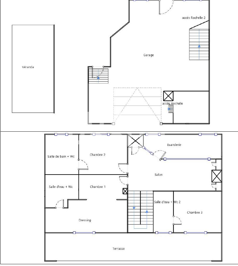 Plateau Croix-Rousse -  Villa 332 m²  - Sous-sol - Garage -