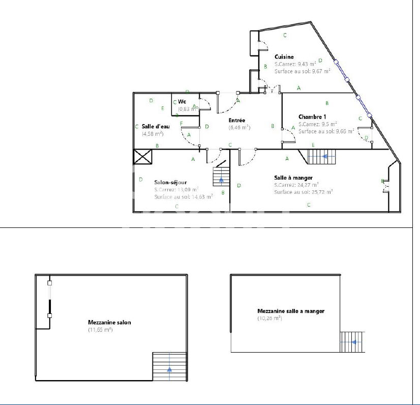 Lyon 4- Place Tabareau - Appartement 3 chambres - ascenseur