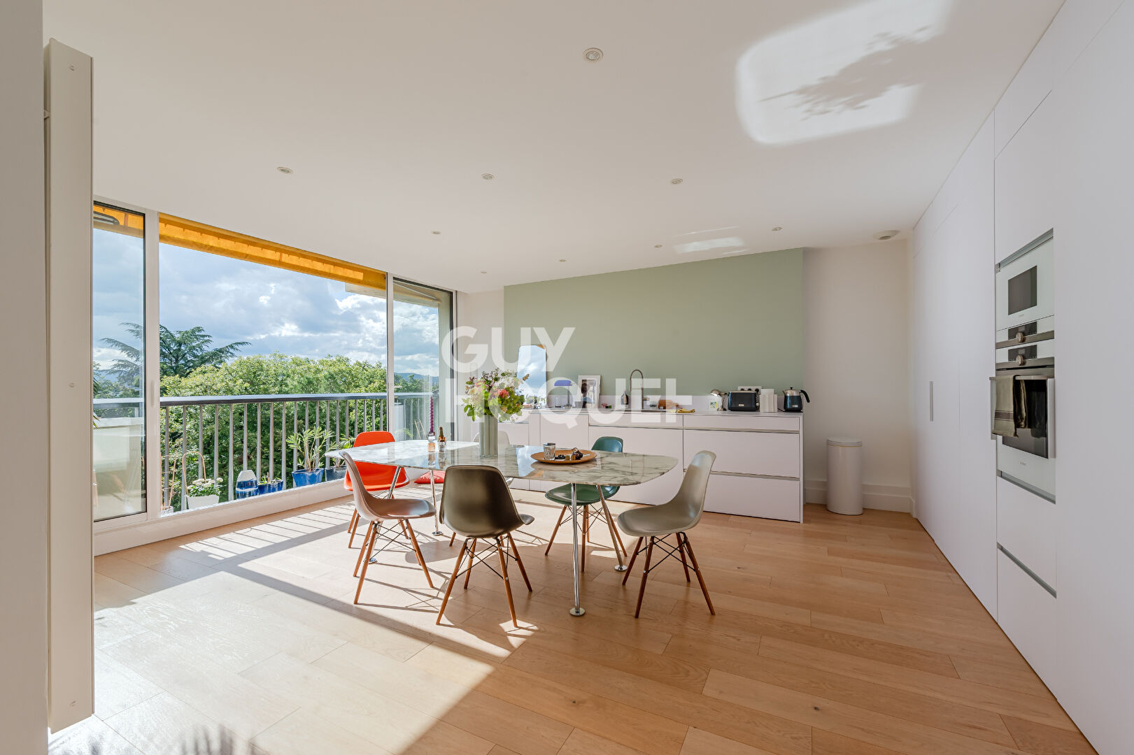 Appartement familial Croix Rousse Vue Fourvière avec  stationnements