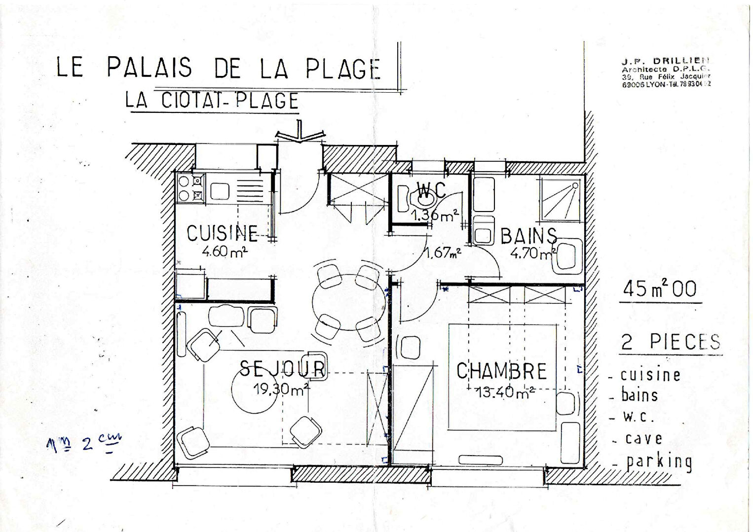 Appartement T2 45 m² ? Dernier étage ? Front de Mer