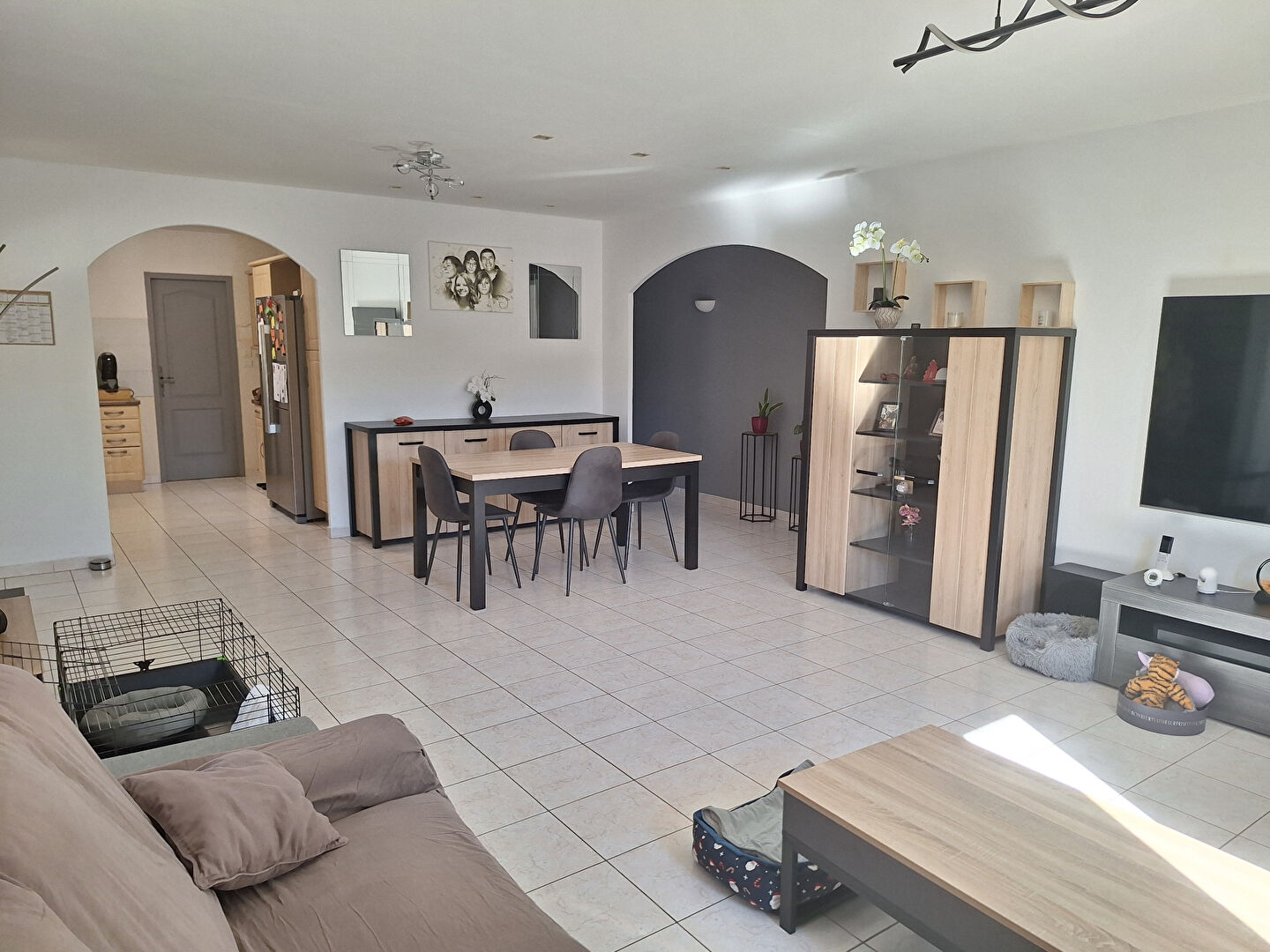 Maison de plain-pied T4 / T5 de 102 m² + véranda 40 m² sur une parcelle de 523 m²