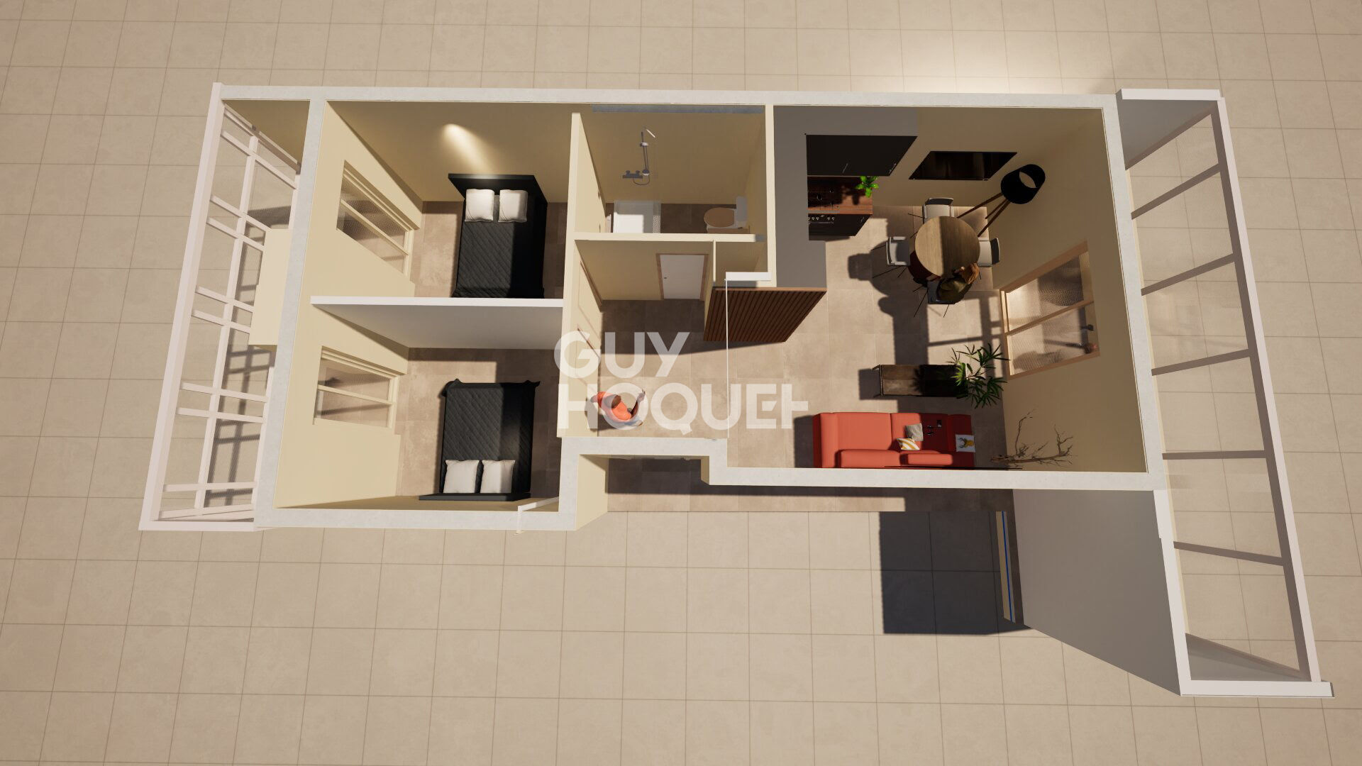 Appartement Ajaccio 3 pièce(s) 54 m2