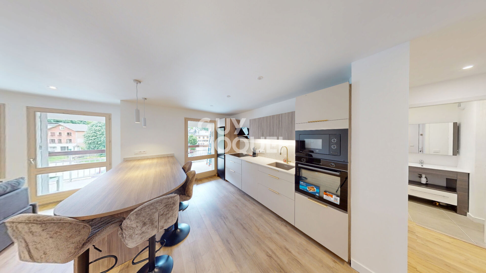 Appartement 2 pièces meublé en parfait état à Valgelon La Rochette