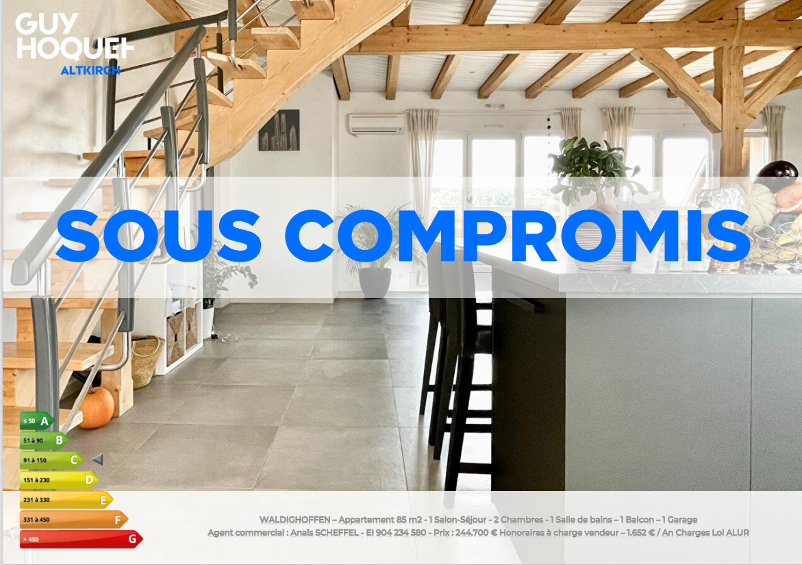 Vente d'un appartement T4 (85 m²) à WALDIGHOFEN