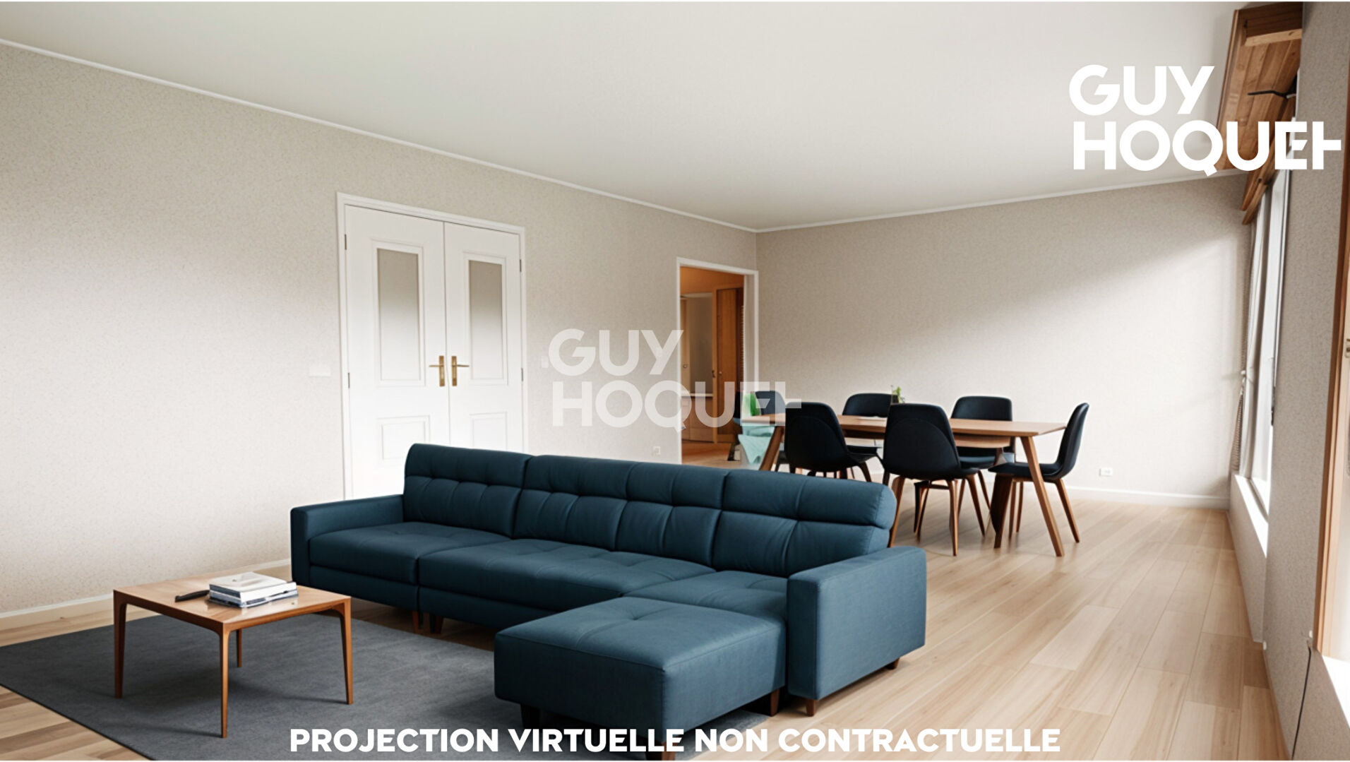 Appartement  5 pièce(s) - 4 Chambres et un bureau - 115 m²  (Carrez) - Grande Terrasse - Beau Potentiel