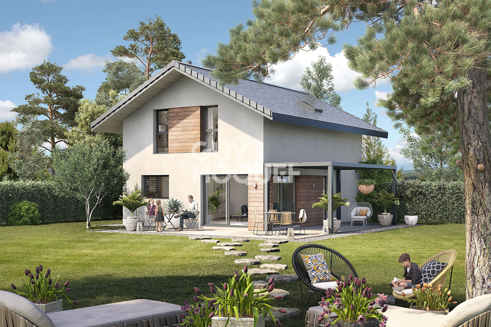 Maison Viuz La Chiesaz 5 pièce(s) 116 m2 - Plein Centre - Garage