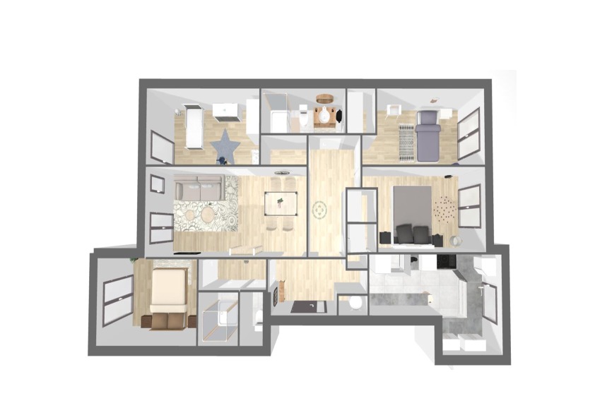 Appartement 5 pièces Antony