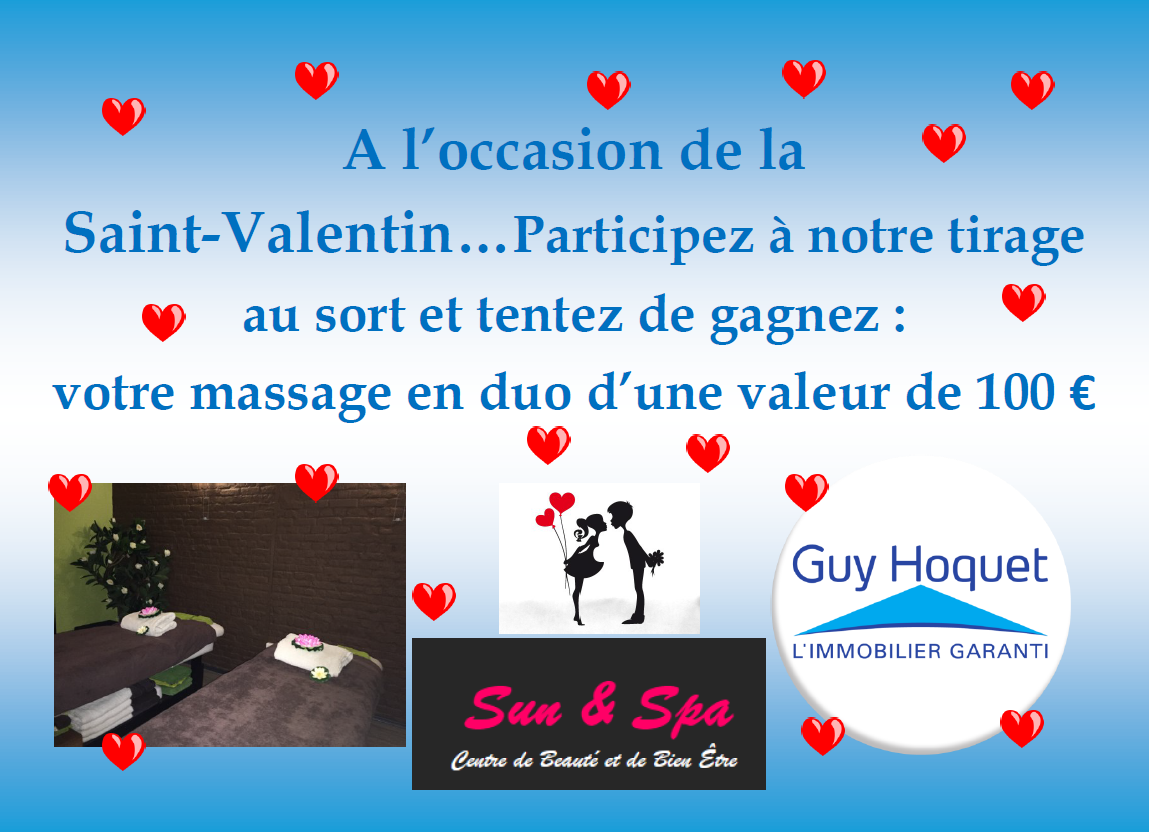 Votre agence Guy Hoquet organise un tirage au sort à l'occasion de la Saint Valentin