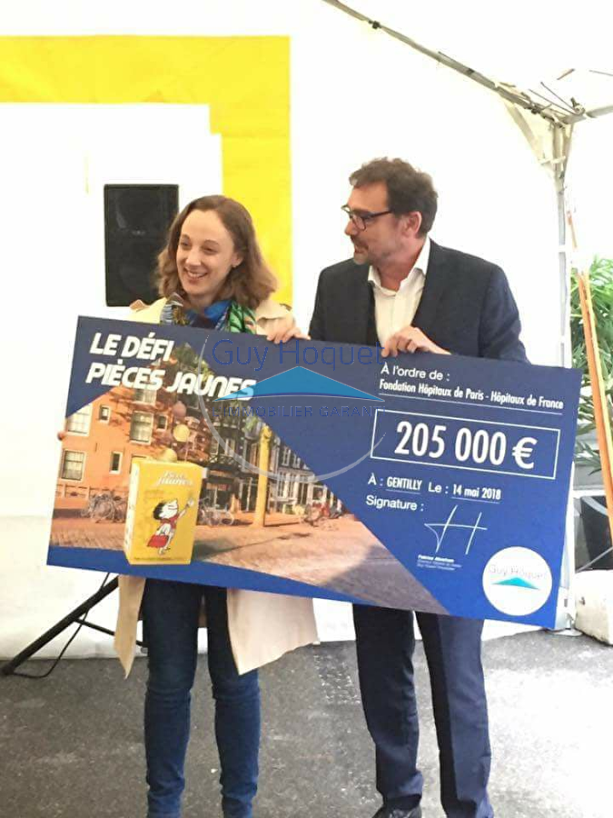 Magnifique résultat 205000  de Pièces Jaunes récoltées par les agences Guy Hoquet