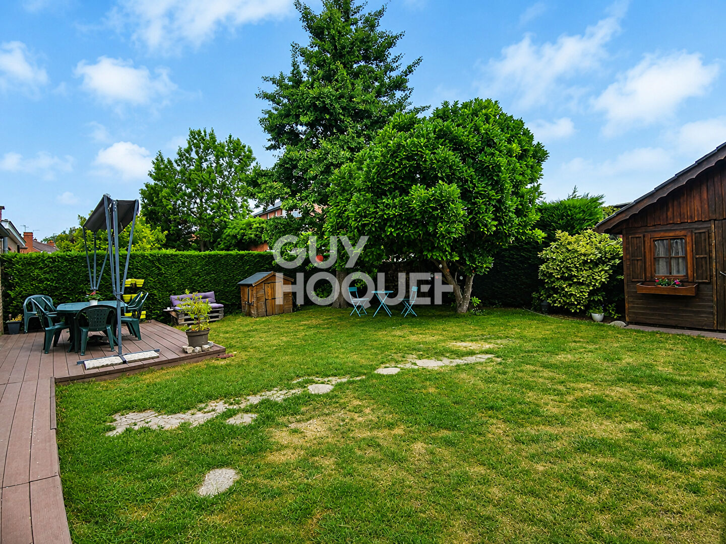 Semi-individuelle : garage & jardin