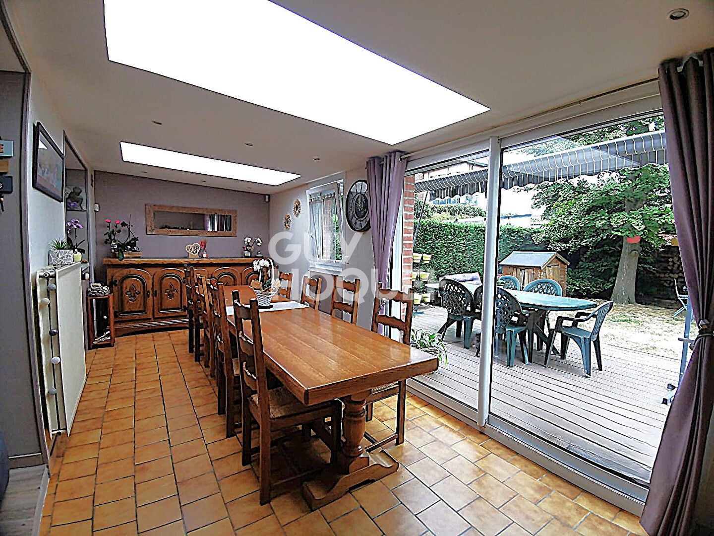 Semi-individuelle : garage & jardin