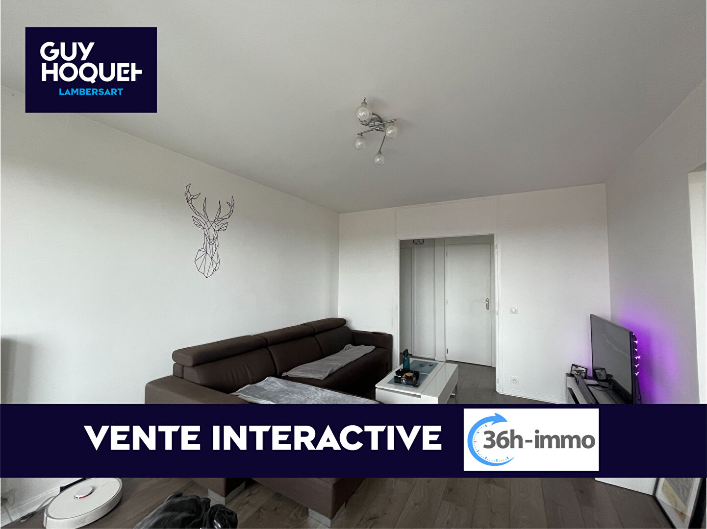 EN VENTE INTERACTIVE - Appartement T2 lumineux de 61 m² à Lambersart