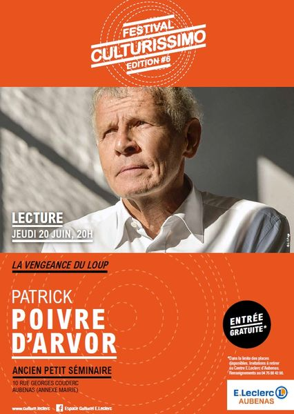 6e Festival Culturissimo : lecture avec Patrick Poivre dArvor
