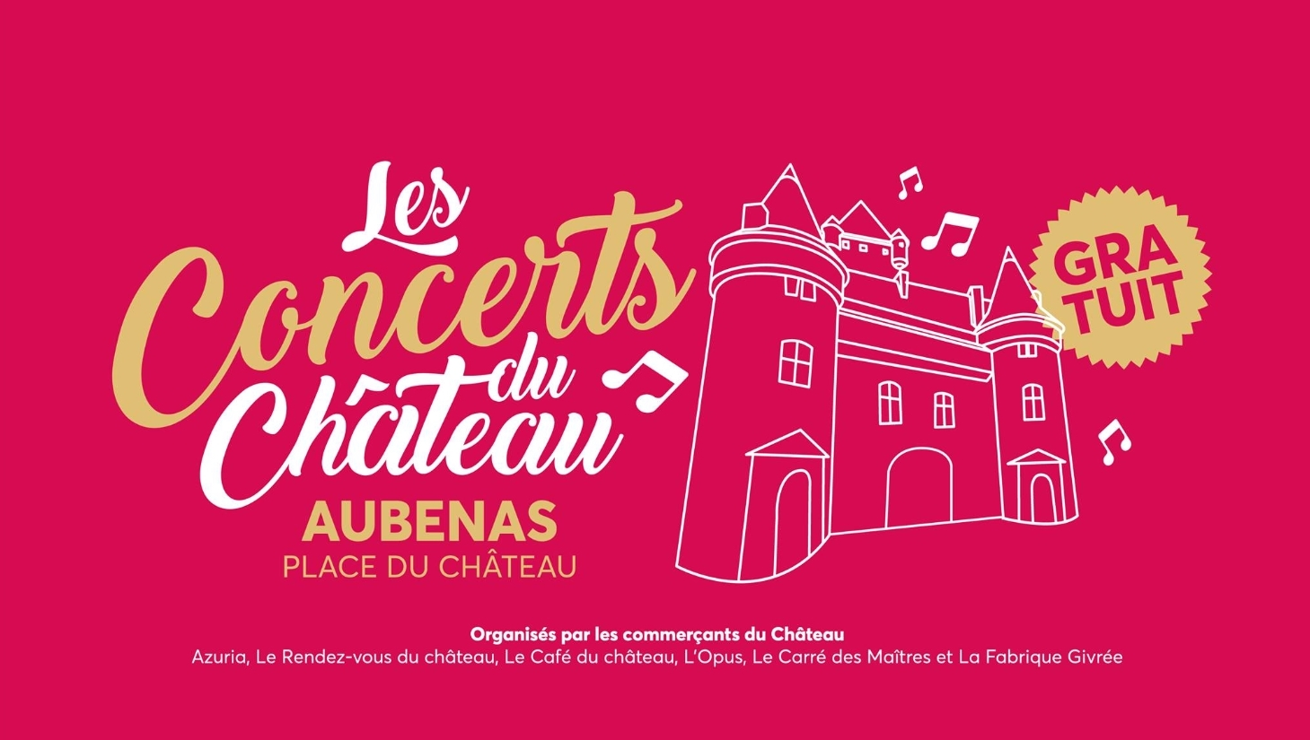 Concerts place du château