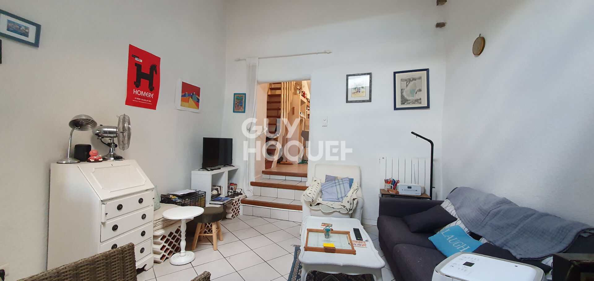 Maison de village en pierres avec terrain