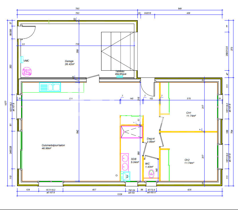 Maison La Haye Pesnel 4 pièce(s)