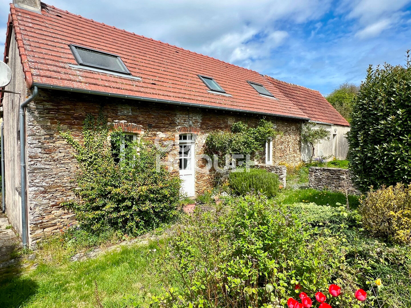 A Vendre, Maison ancienne avec dépendances jardin au Sud.