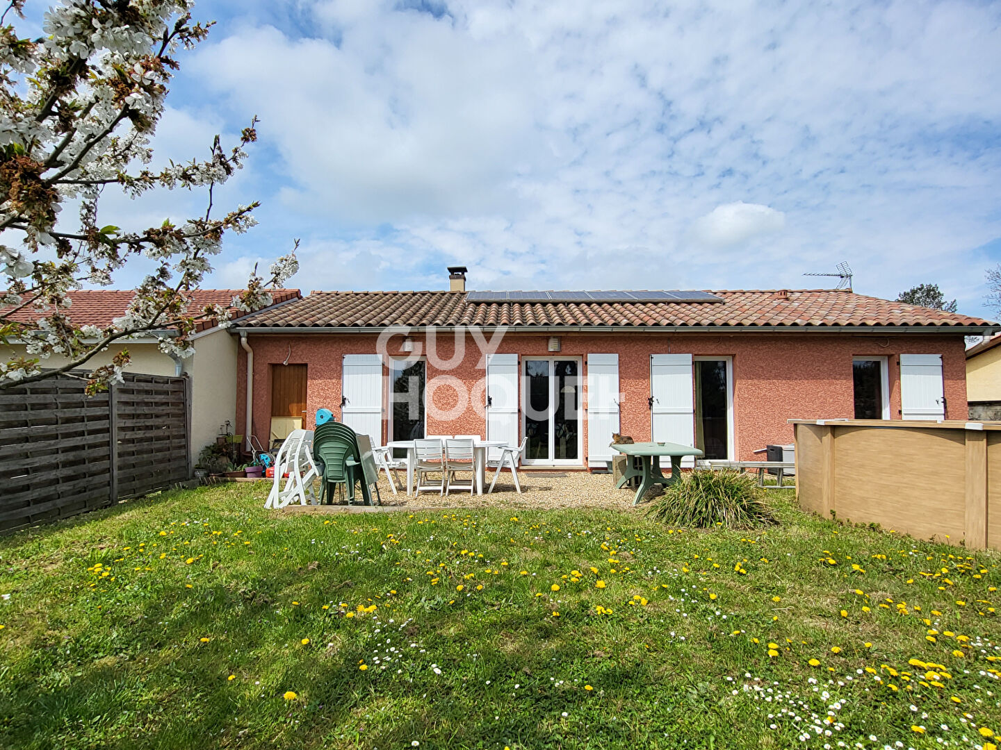 VENTE d'une maison T4 (83 m²) à PEYZIEUX SUR SAONE