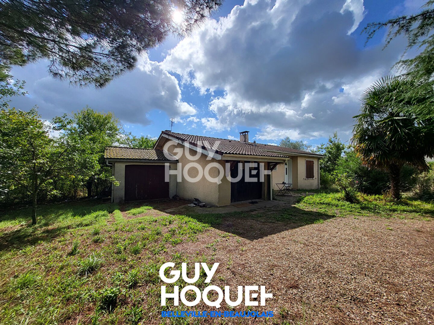 Maison de plain-pied à rénover avec terrain constructible à Belleville-en-Beaujolais