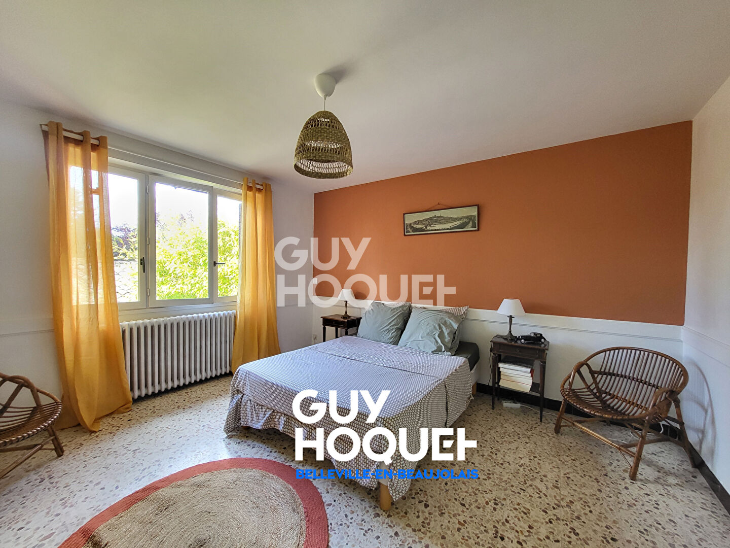 Maison à rénover avec terrain, cour intérieure et dépendances à 10 min de Belleville-en-Beaujolais