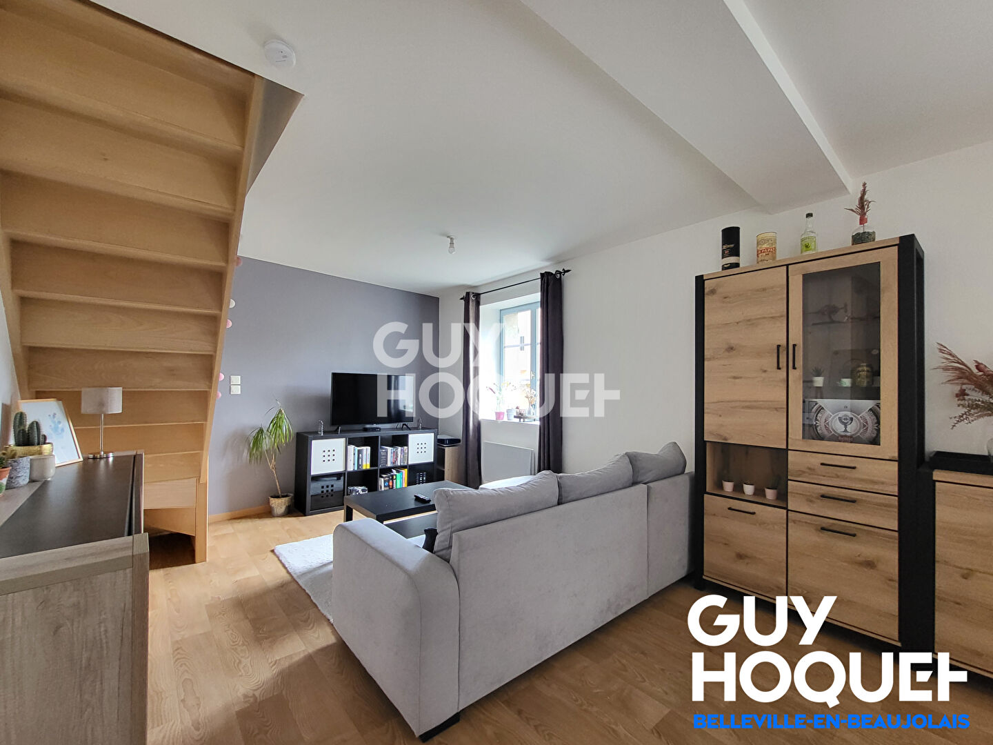 Maison de ville en triplex 93,94 m² à Beaujeu centre