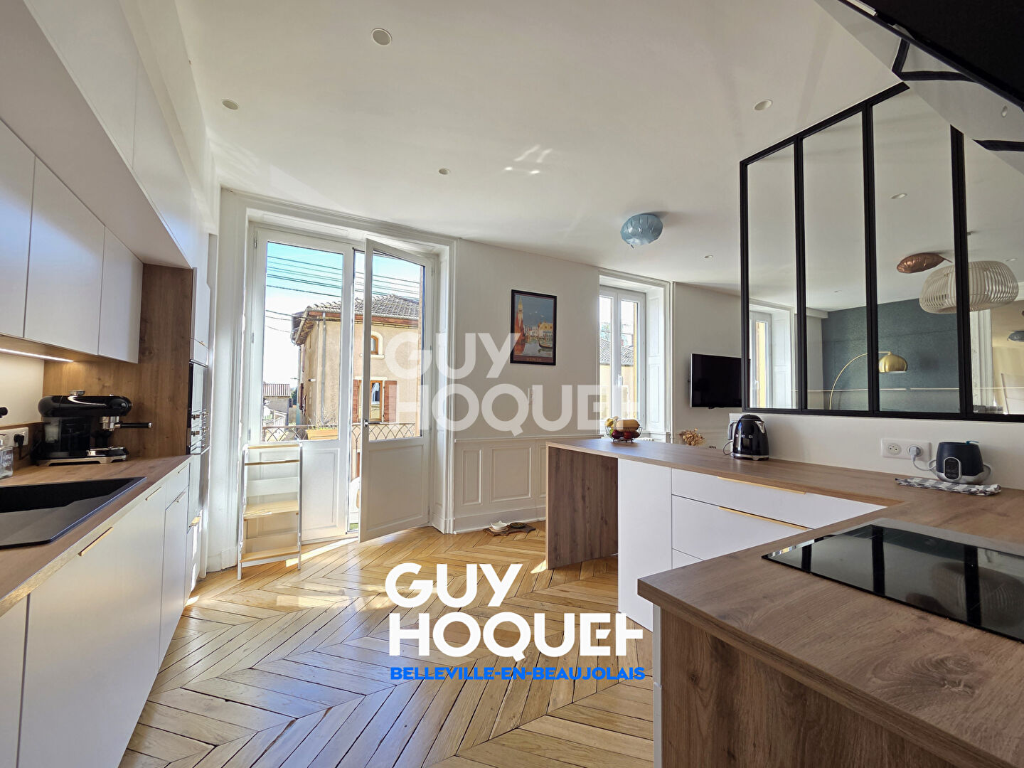 Appartement de caractère, 4 pièces, avec garage, au coeur de Belleville en Beaujolais,