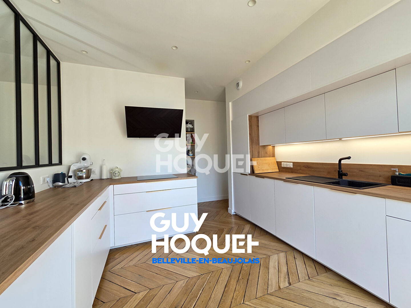 Appartement de caractère, 4 pièces, avec garage, au coeur de Belleville en Beaujolais,