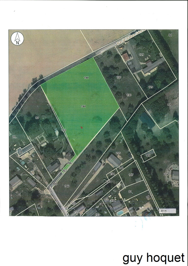 Terrain à bâtir divisé en 4 lots