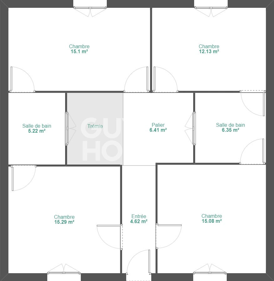 Maison Echoppe double Bordeaux 6 pièce(s) 129 m2