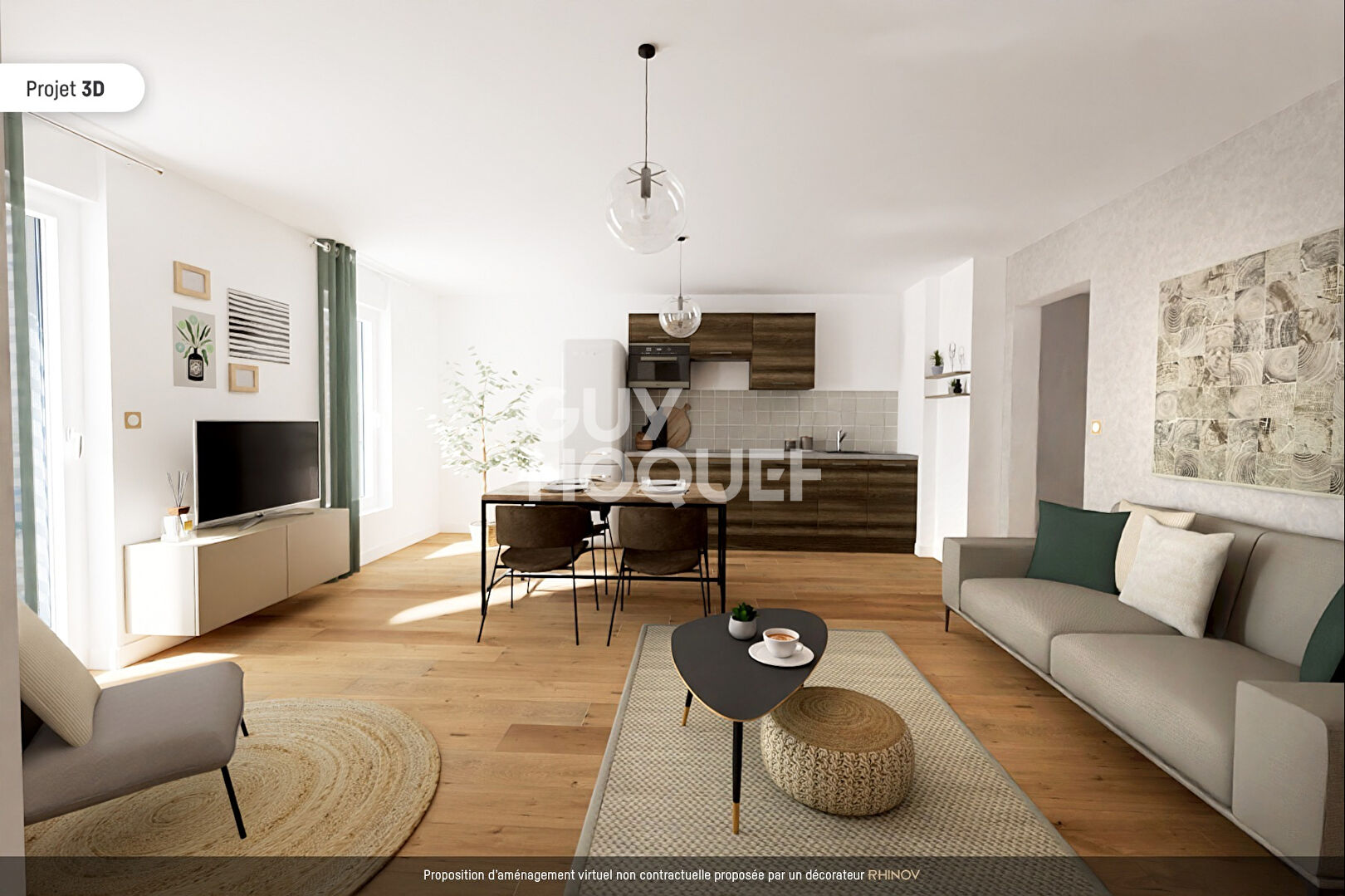 Appartement TRAM A Carnot - Mairie de Cenon 3 pièces 62m2 + Terrasse Sud