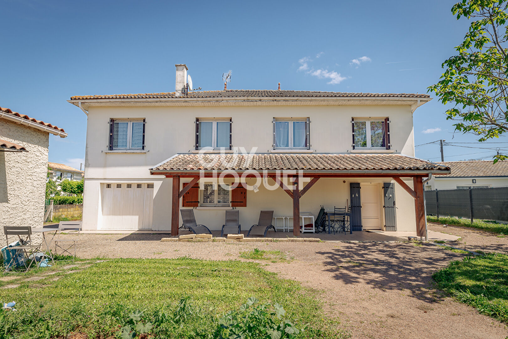 Vayres Maison 5 pièces 109 m2 + rez-de-jardin aménagé 112m2 + garage double 45 m2