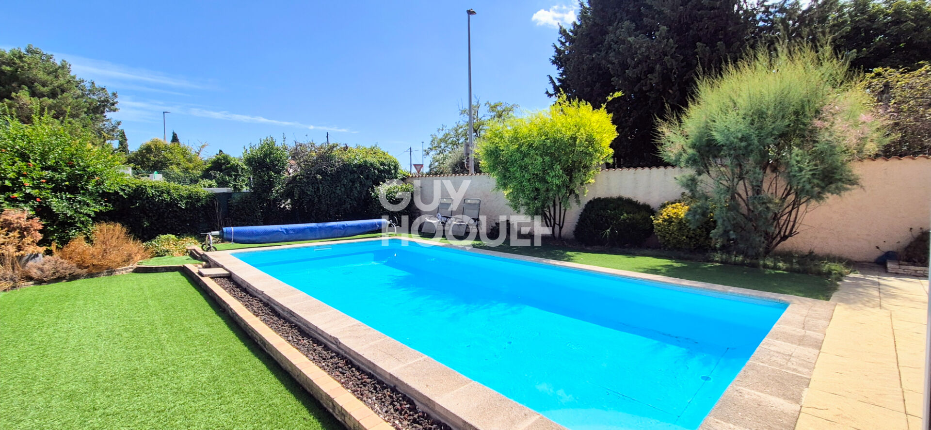 Bouc Bel Air, maison  de 129 m2 , 3 chambres , sur terrain de 540 m2 avec piscine