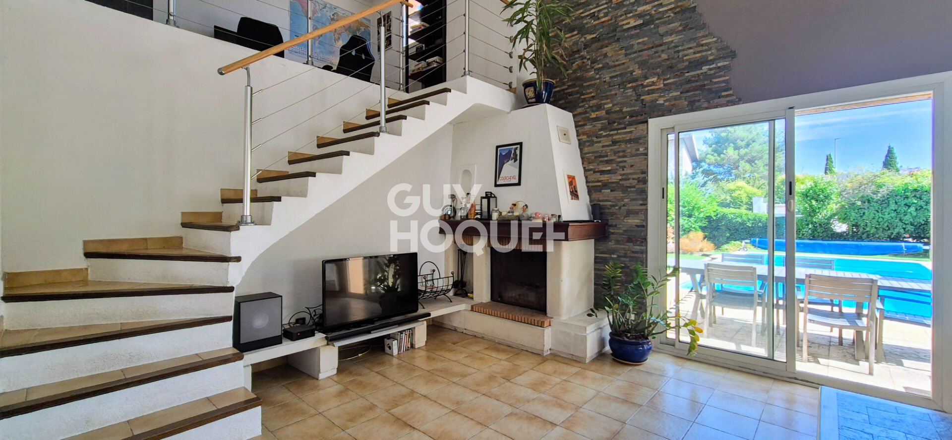 Bouc Bel Air, maison  de 129 m2 , 3 chambres , sur terrain de 540 m2 avec piscine