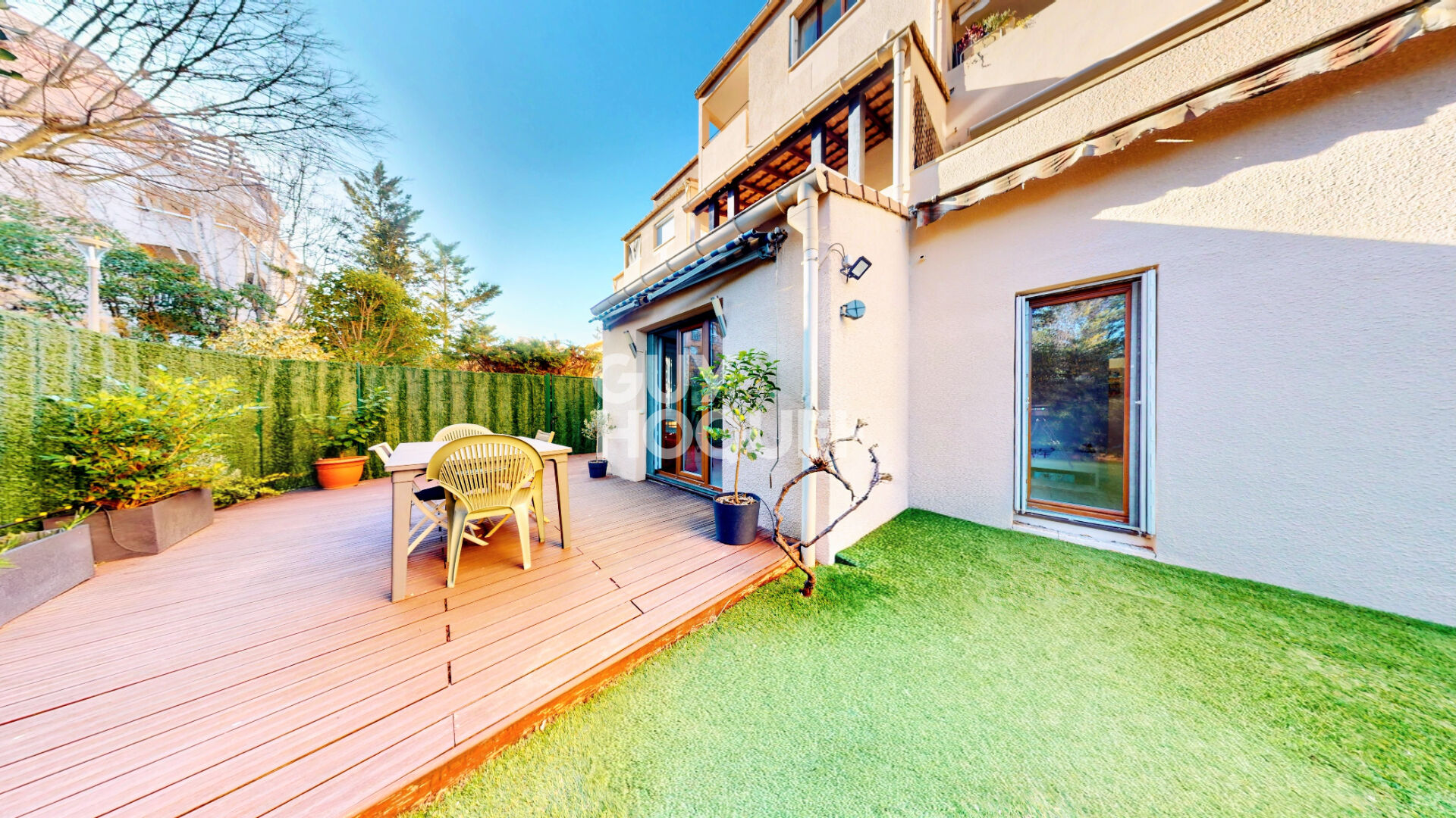 Aix en Provence, bel Appartement familial de 81 m2 avec jardin, parking et cave