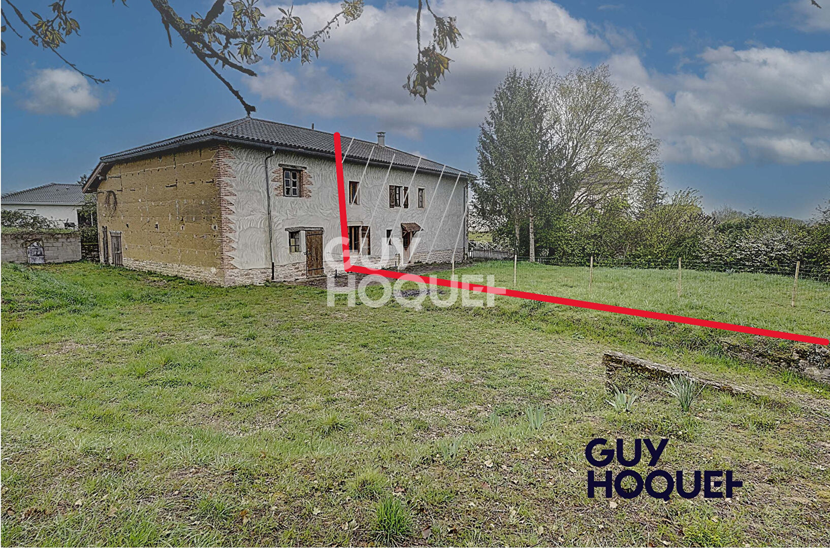 Grange de 115m²  sur terrain indépendant de 1109 m²