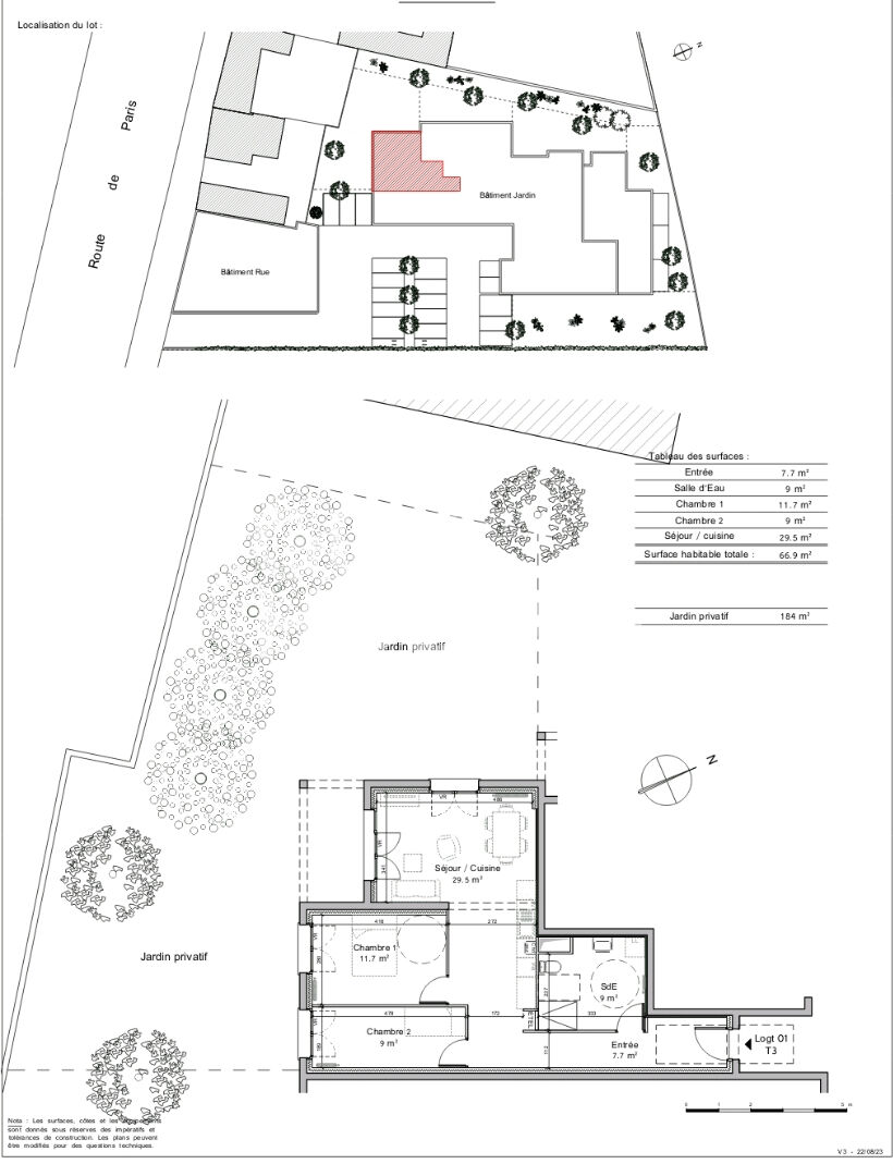 APPARTEMENTS T3 frais de notaire réduit