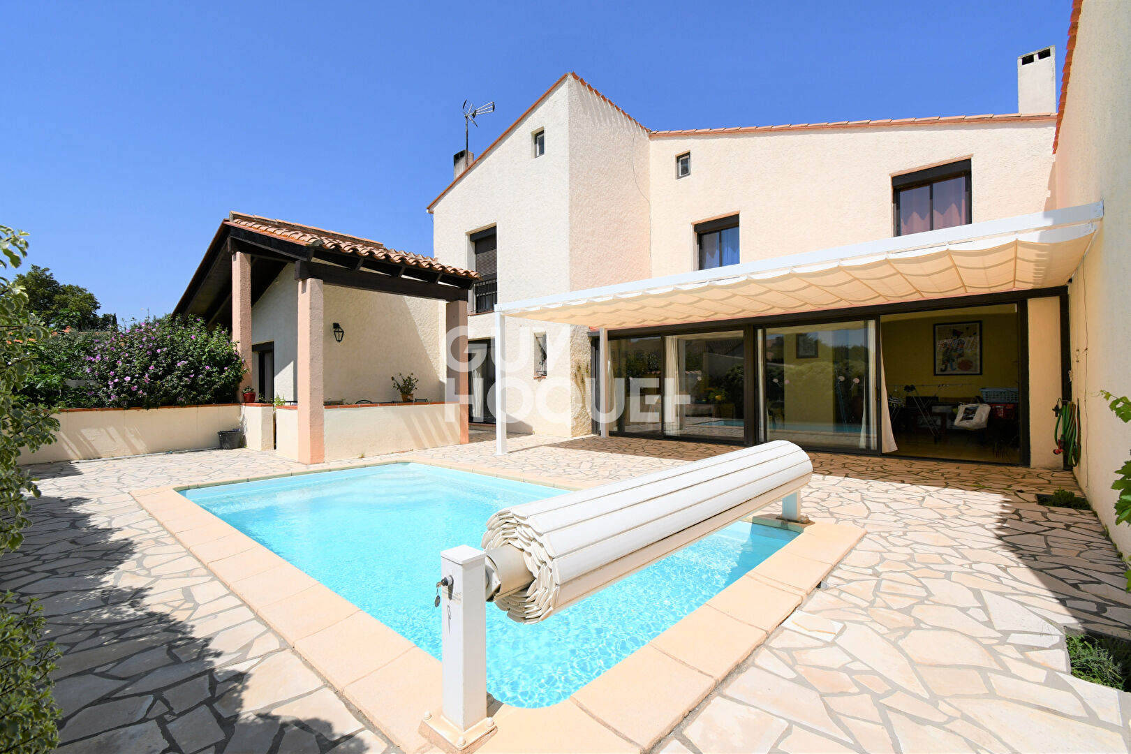 CORNEILLA LA RIVIERE Maison 4 faces sur 1028m² de terrain, 170m² habitables + dépendance