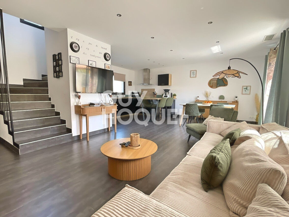 CANOHES, Maison 130 m², 4 chambres + bureau, garage et piscine