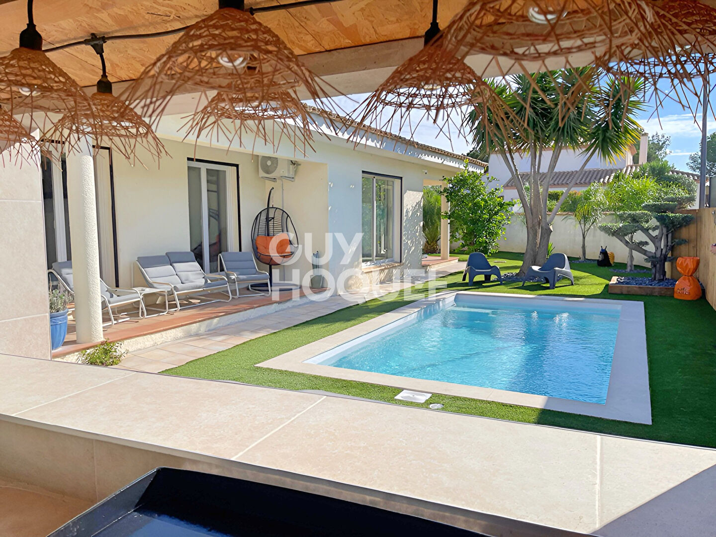 CANOHES, Maison Plain-pied, 110 m²,  3 chambres, 4 faces, parcelle 555 m²