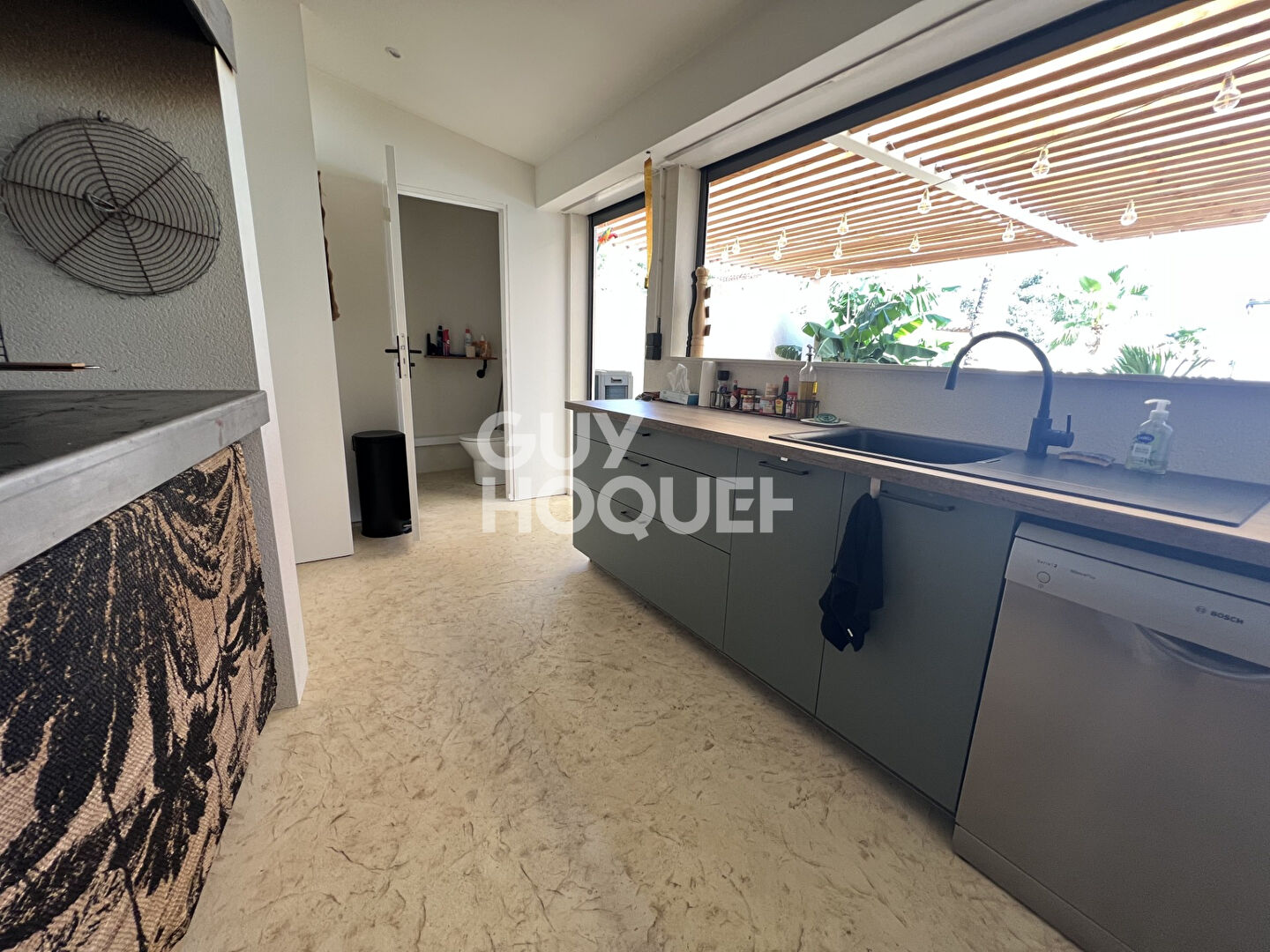 CANOHES, maison 4 faces contemporaine, 5 pièces, garage, piscine SANS VIS A VIS, secteur très recherché