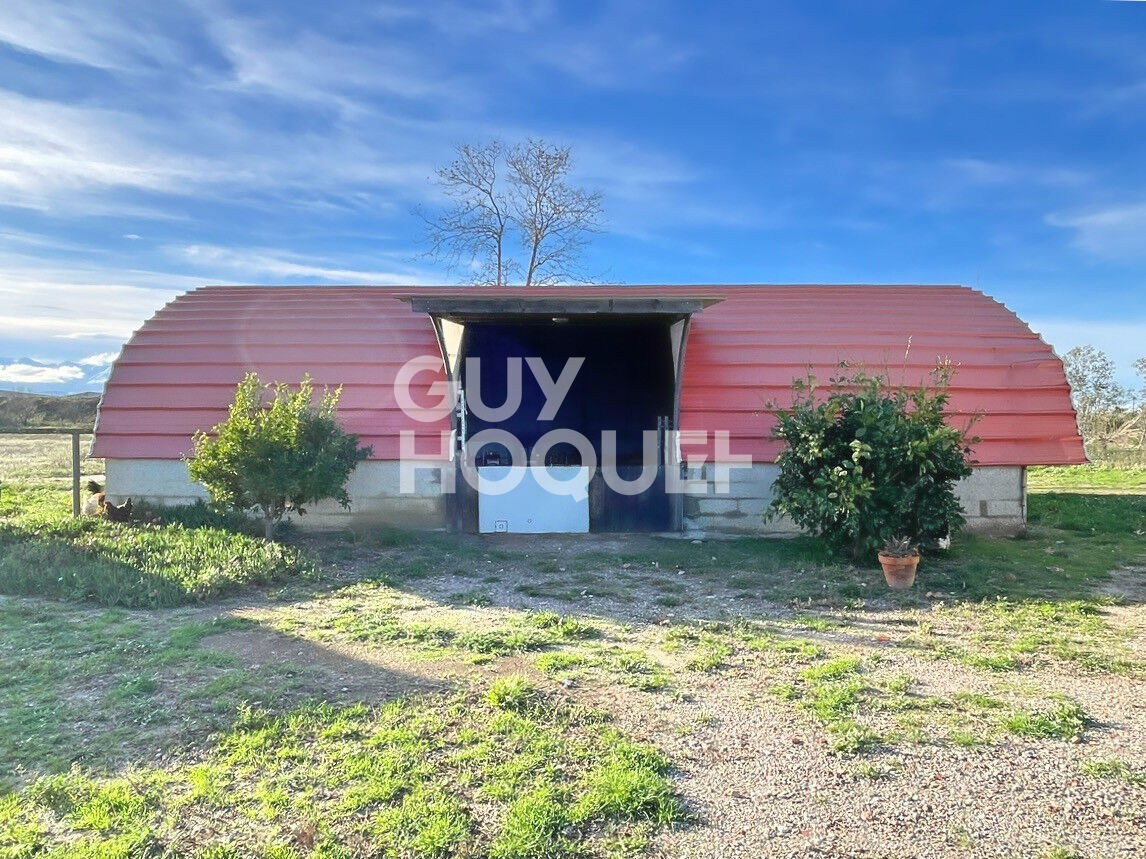 Ponteilla, propriété 4 faces, 150 m² habitables sur parcelle 30 000m²