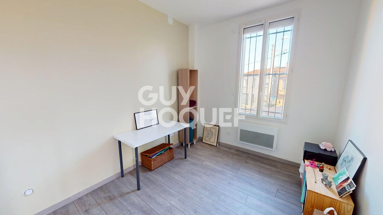 PERPIGNAN quartier des platanes, à vendre maison de ville, 4 pièces avec jardin et garage à motos