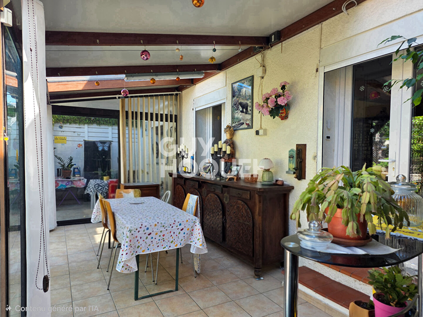 A VENDRE VIAGER OCCUPE - CANOHES maison 2 faces, 4 pièces avec garage et jardin