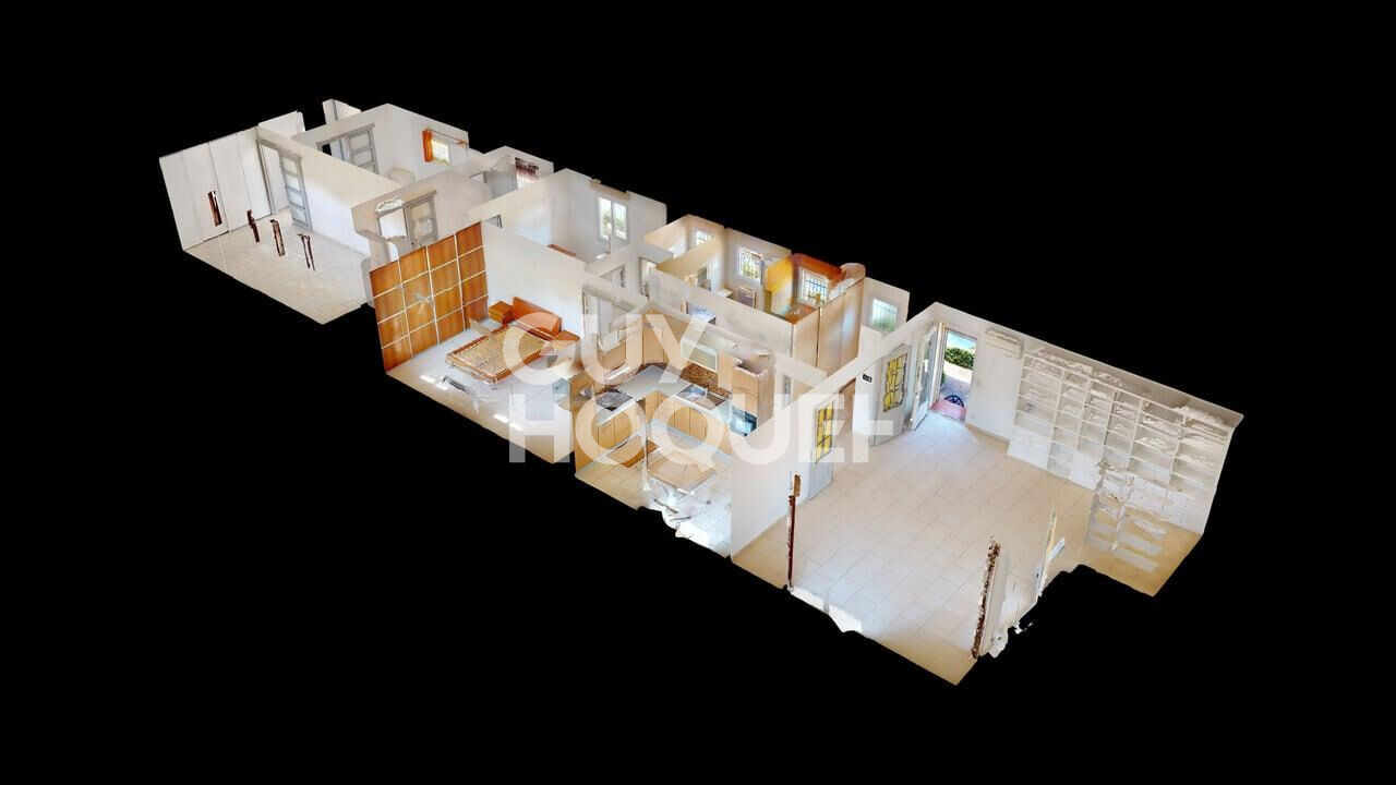 CASTELNOU, MAISON 4 FACES, 4 CHAMBRES, TERRAIN 1588 M2 GARAGE DOUBLE