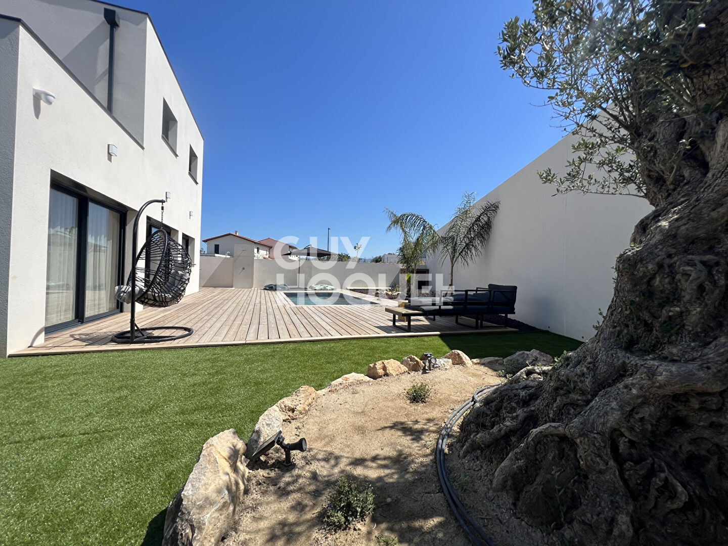 POLLESTRES Villa 4 chambres contemporaine, Haut de Gamme (dpe A), piscine